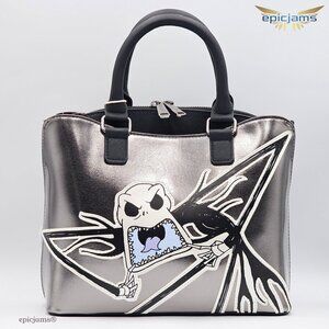 Loungefly Disney The Nightmare Before Christmas Metallic Jack Skellington Bag